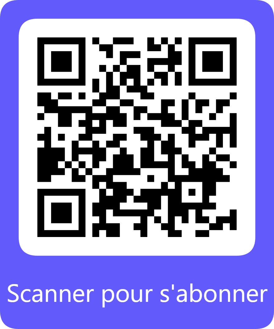 QR Code pour s'abonner - Scanner pour s'abonner